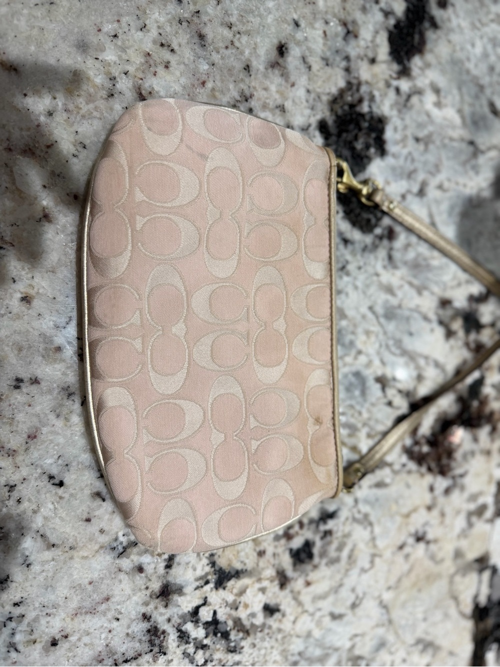 Y2K Coach Mini Shoulder Bag in Blush Beige with Gold Hardware vintage - Picture 6 of 14